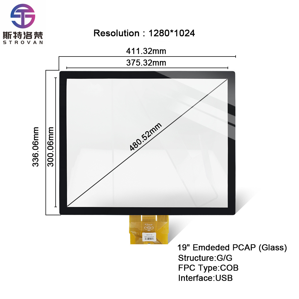 Touchscreen Glove Capacitive - Ekran PCAP 19 cali, przemysłowy pojemnościowy