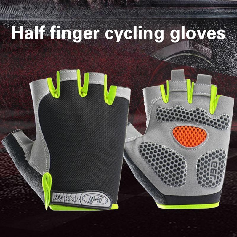 Workout Glove Gym - Rękawiczki rowerowe unisex z odkrytymi palcami,