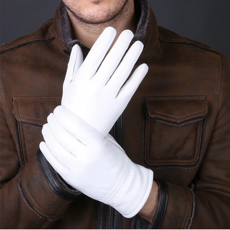 2025 Zimowe białe rękawiczki z – Leather Driving Glove recenzja i cena