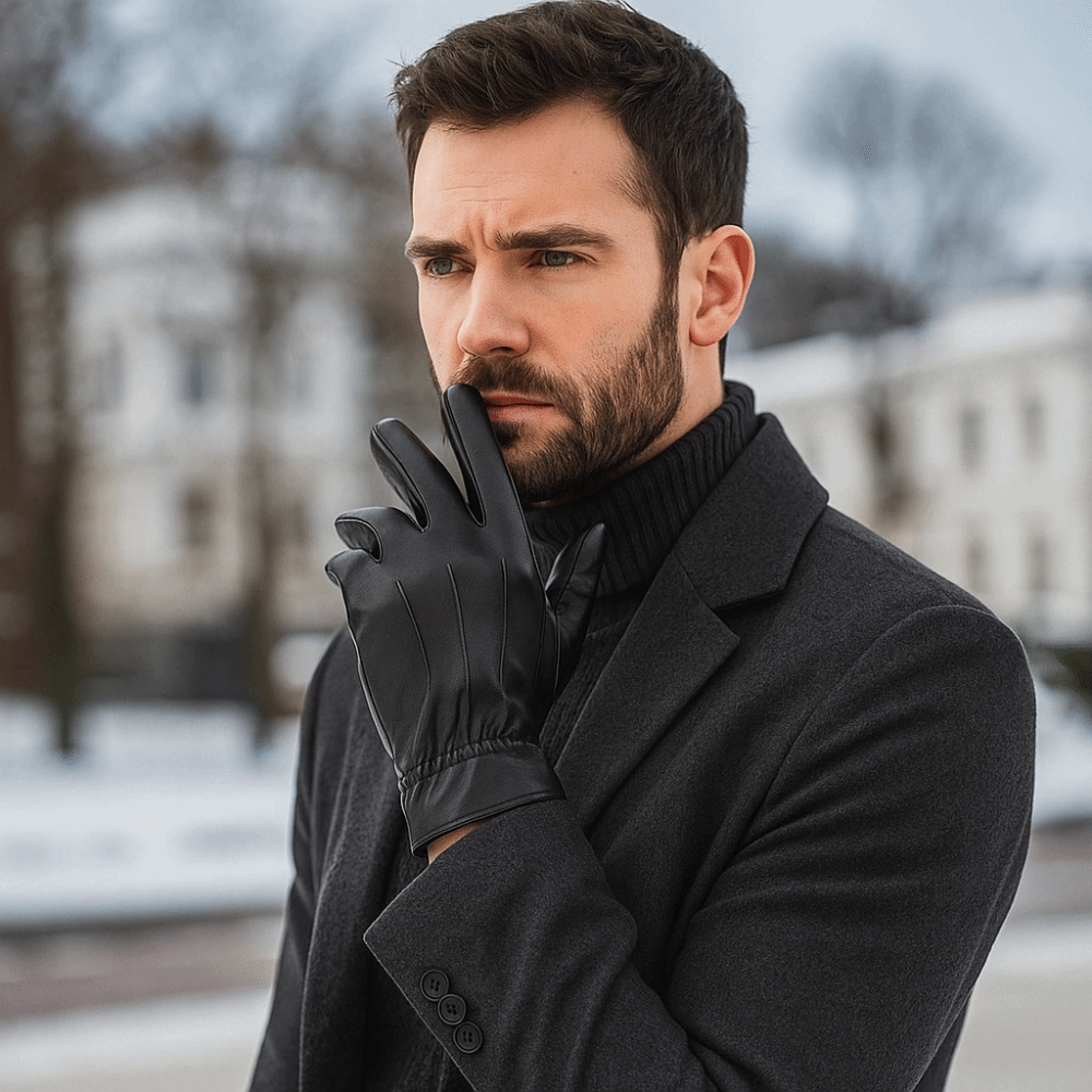 Czarne rękawiczki do prowadzen – Leather Driving Glove recenzja i cena