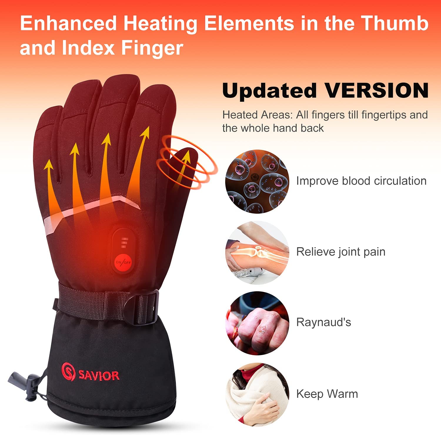 SNOW DEER Zimowe podgrzewane r – Ski Glove Waterproof recenzja i cena